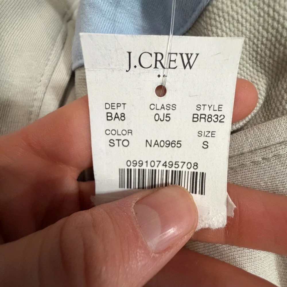 J crew Performance half-zip stone